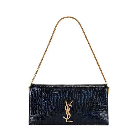 ysl crocodile bag black|ysl kate reversible bag.